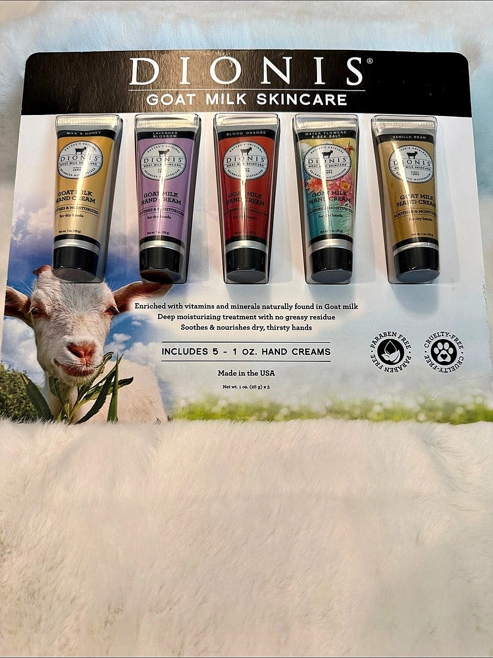 Dionis Inspire Goat Milk Hand Cream Gift Set 5-Piece